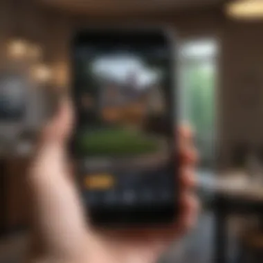 Utilizing Online Valuation Tools A smartphone displaying an online home valuation tool