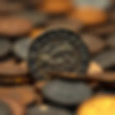 An ancient coin showcasing intricate designs