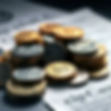 A collection of coins with provenance documents