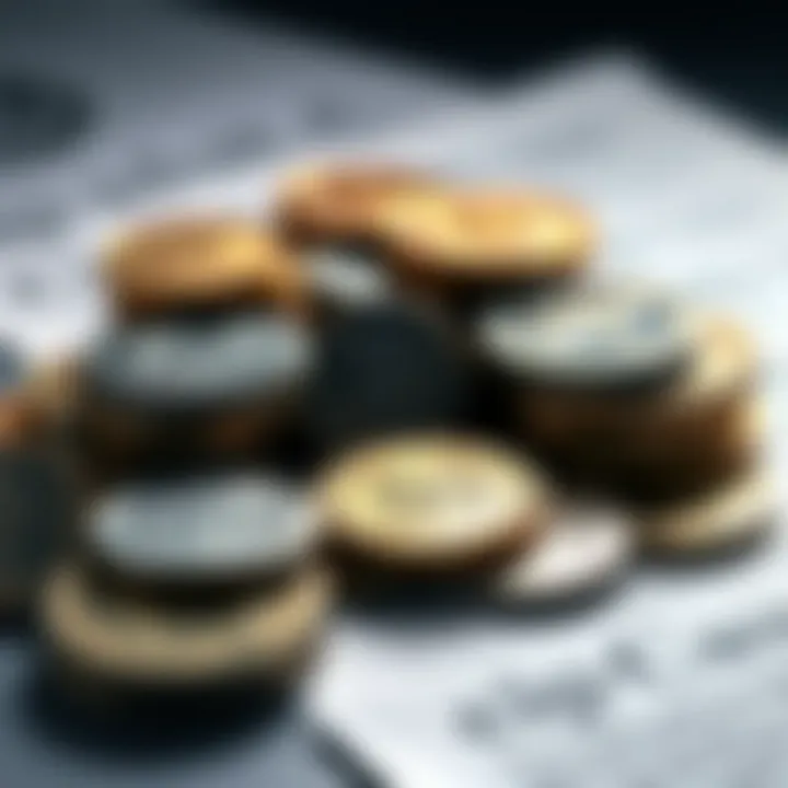 A collection of coins with provenance documents