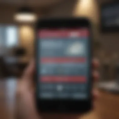 Understanding the Digital Application Interface Illustration of a digital mortgage application interface