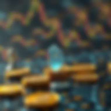 Understanding Blockchain and Transactions A visual representation of blockchain technology and cryptocurrency transactions.