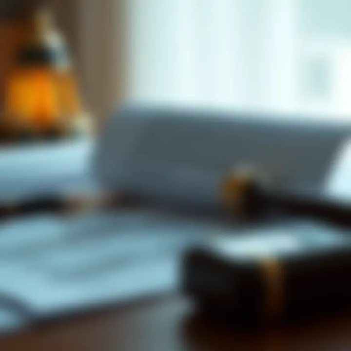 Consequences of tax noncompliance illustrated with financial documents