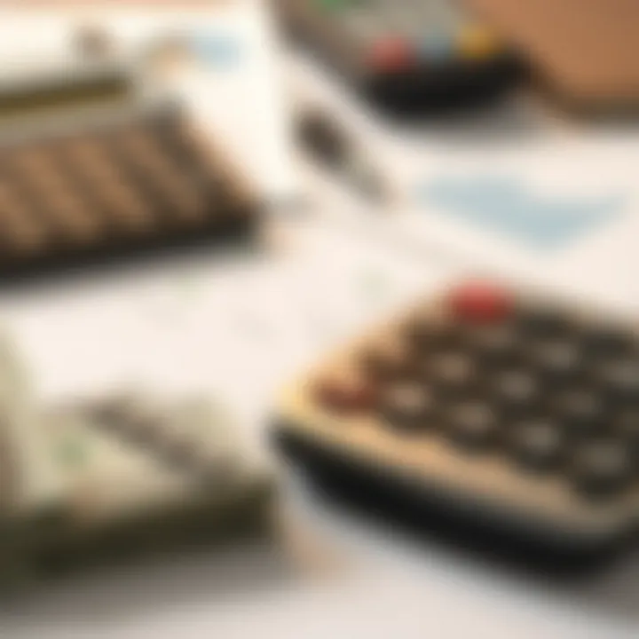 Essential Financial Planning Tools A close-up view of a calculator and financial documents symbolizing financial planning