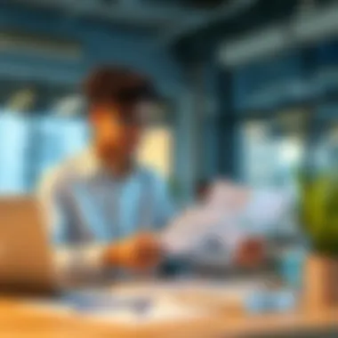 Evaluating Payroll Service Providers Business owners evaluating payroll service providers with analytical tools