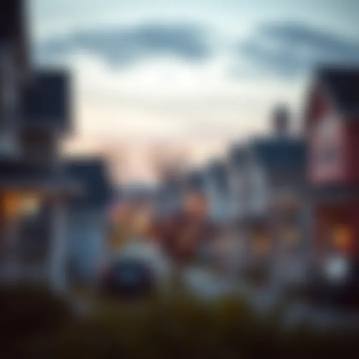 Real Estate Demand in Neighborhoods A serene neighborhood reflecting real estate demand