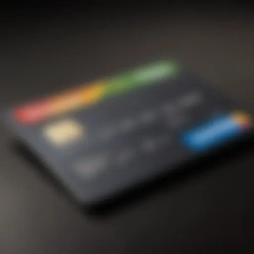 Diagram showcasing popular credit card features