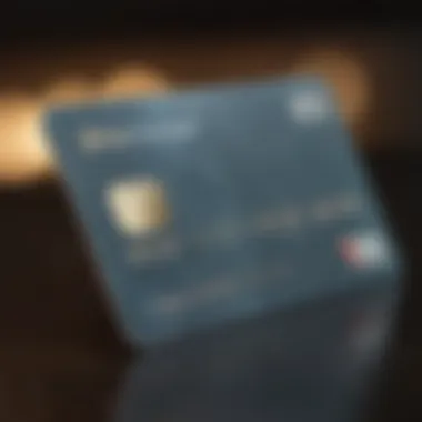 A close-up of a debit card with no fees highlighted