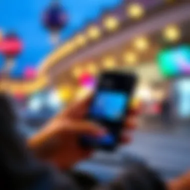 User navigating the Chase Southwest Credit Card app interface