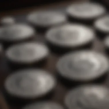 Historic Taiwanese silver coins displayed in a collector's case