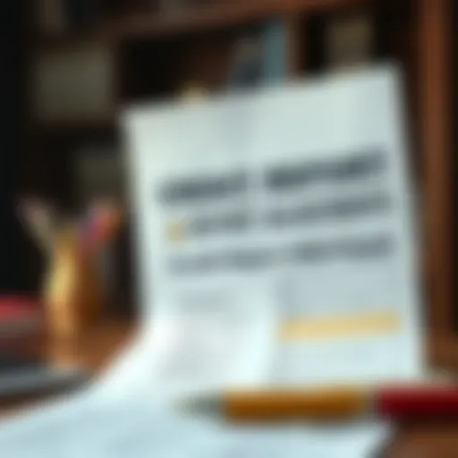 Understanding Credit Report Adjustments Document showcasing credit report adjustments