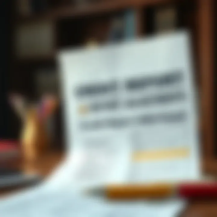 Understanding Credit Report Adjustments Document showcasing credit report adjustments
