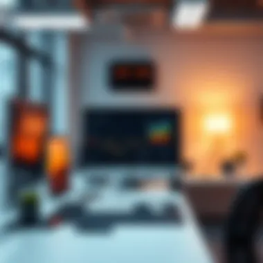 Technological Infrastructure for Virtual Offices Modern technology setup for remote work