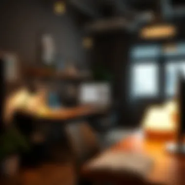 Efficient Workspace Design for Remote Teams Organized workspace reflecting a virtual office