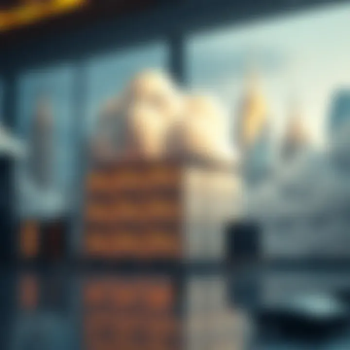 Cloud storage architecture illustration