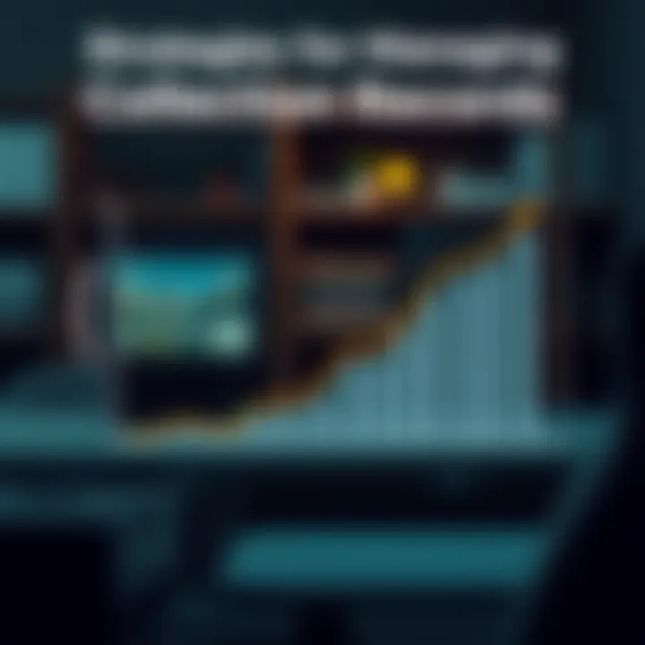 Graph illustrating strategies for managing collection records