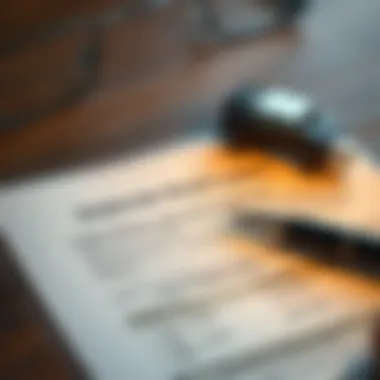 Loan document with a pen indicating decision-making