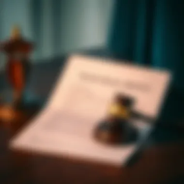 Navigating Legal Aspects of Out-of-State Home Ownership A legal document with a gavel symbolizing home purchasing laws