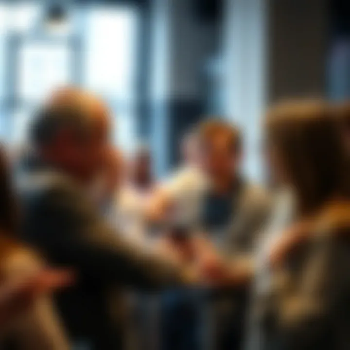 Connecting with Fellow Investors Networking event with real estate investors exchanging ideas