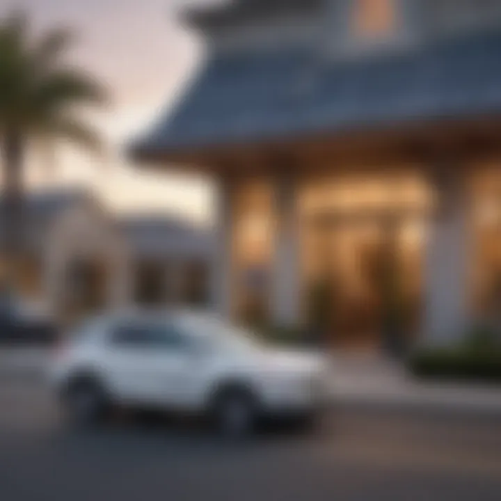 Navy Federal Credit Union logo with a backdrop of a car