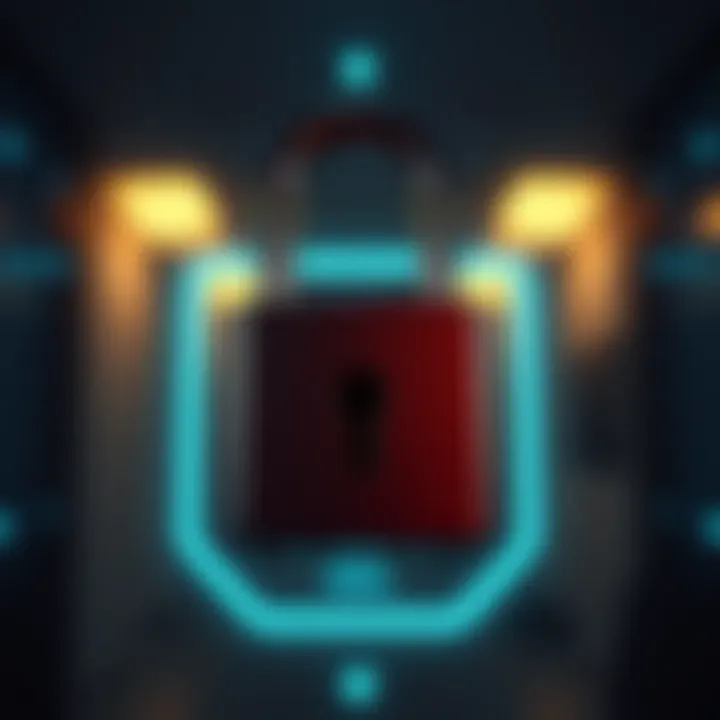 Security in PayPal Transfers A secure lock representing safety in online transactions