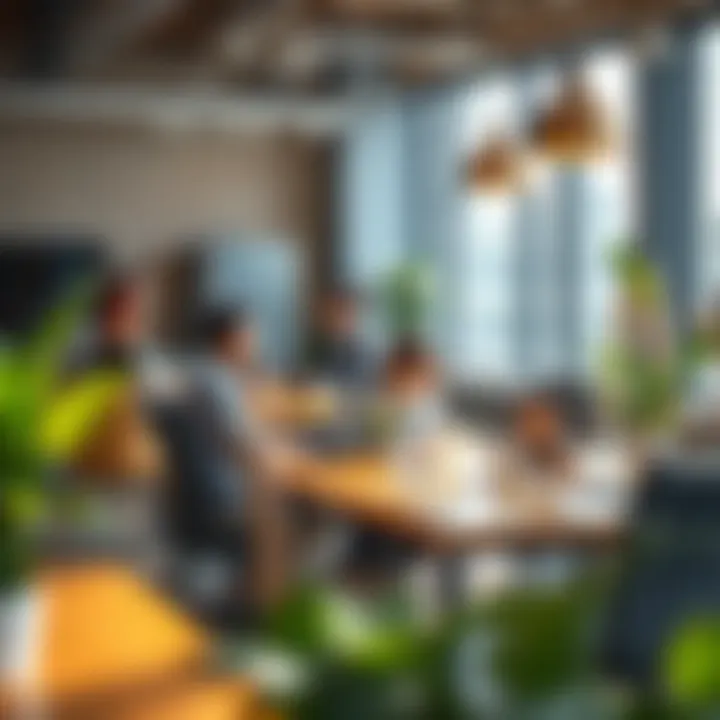 An inviting workspace reflecting a positive company culture