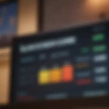 Understanding Credit Score Impact A close-up of credit score data on a digital screen.