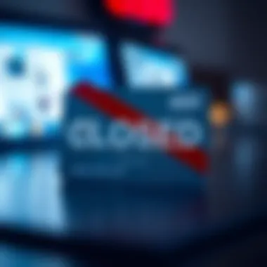 Understanding Closed Credit Accounts A credit card with a closed sign overlay