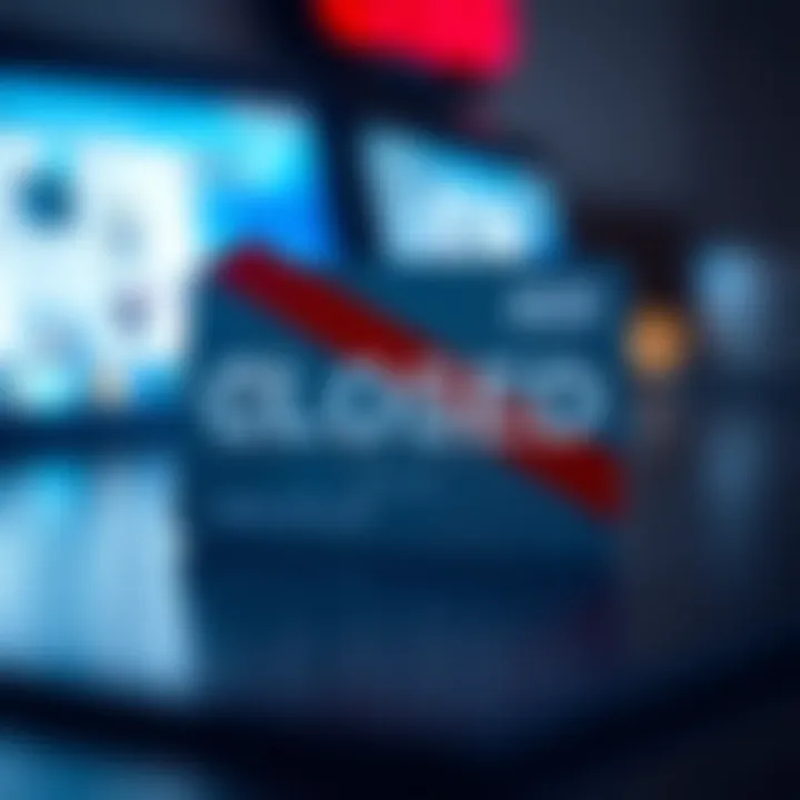 Understanding Closed Credit Accounts A credit card with a closed sign overlay