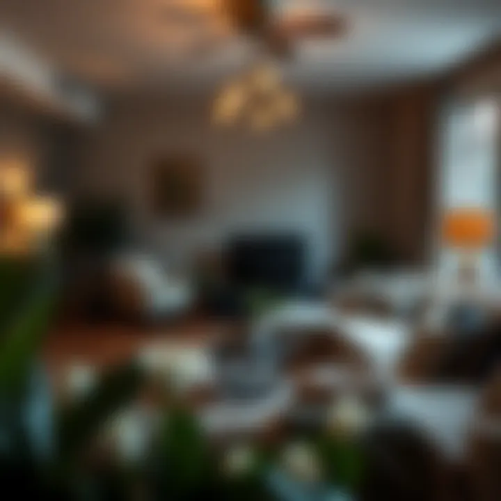 A cozy living room showcasing home protection