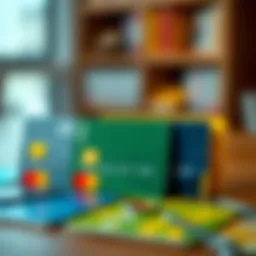 Visual representation of various prepaid card types
