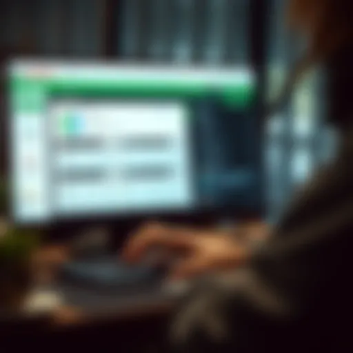 User navigating TurboTax interface