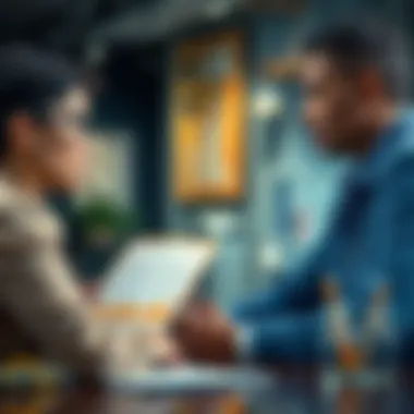 Consulting a Financial Advisor Meeting with financial advisor