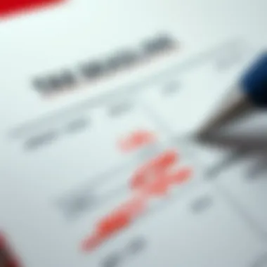 A calendar marked with tax deadlines