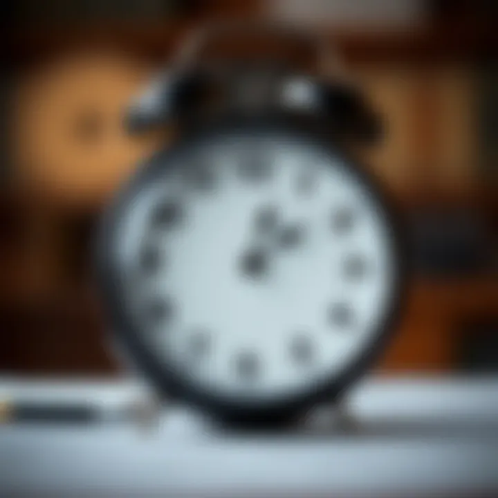 A clock symbolizing timely filing