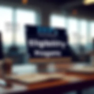 An infographic depicting eligibility criteria for tax relief programs