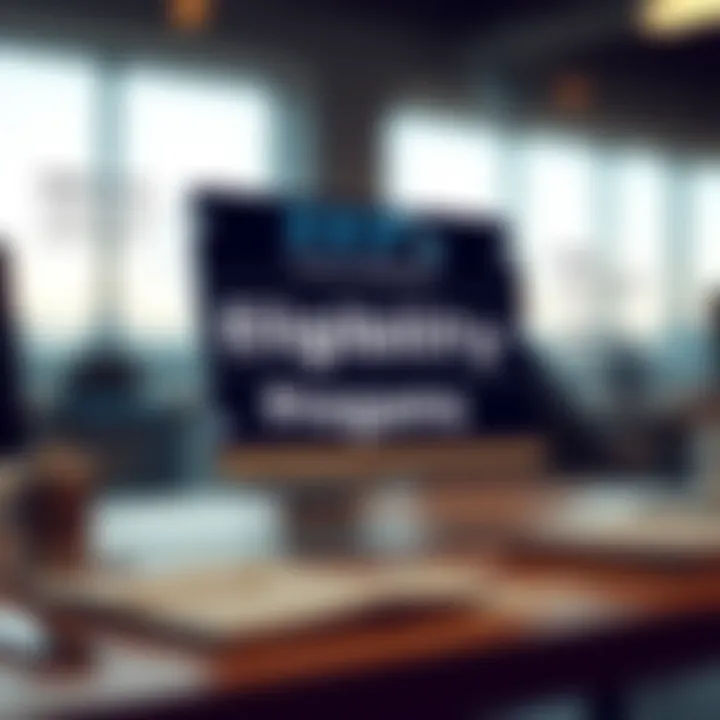 An infographic depicting eligibility criteria for tax relief programs