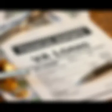 Financial Aspects of VA Loans Illustration of financial documents related to VA loans