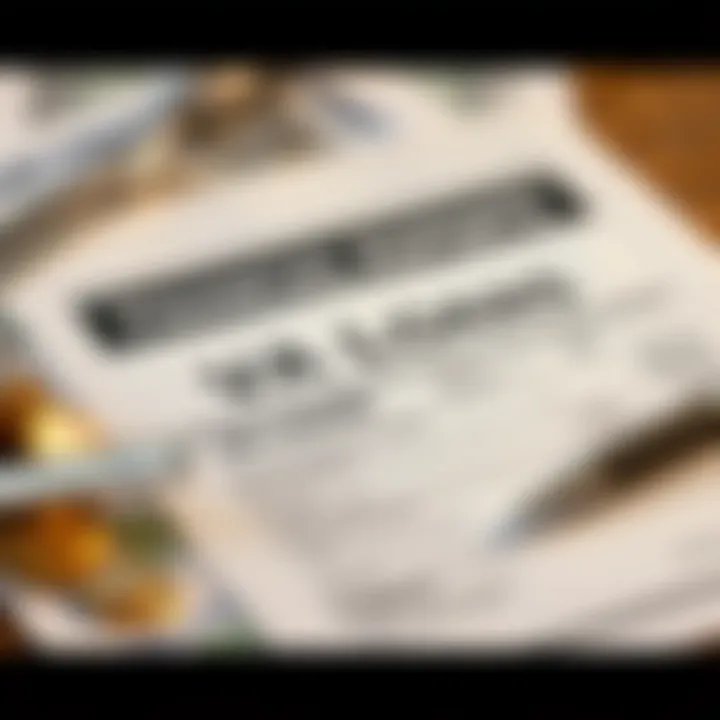 Financial Aspects of VA Loans Illustration of financial documents related to VA loans