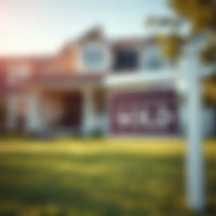 VA Loan Transactions A house with a sold sign highlighting VA loan transactions