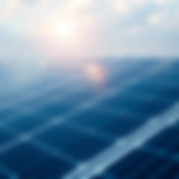 Close-up of advanced solar technology showcasing efficiency improvements