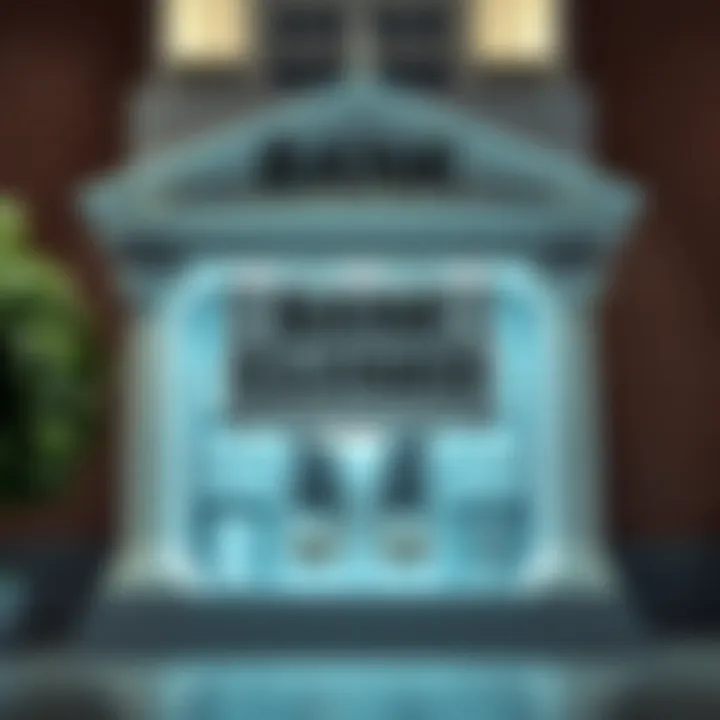 A bank branch with a closed sign, symbolizing account closure.