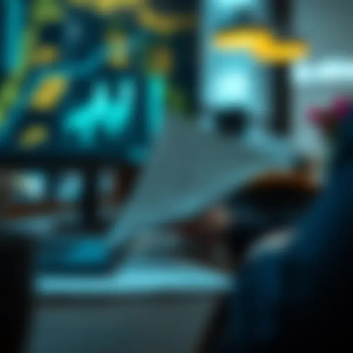 A person analyzing financial statements, highlighting the impact of account closure.