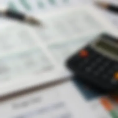Financial Planning and Budgeting Financial planning visual with budget sheets and calculator