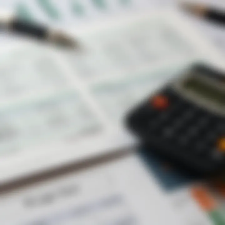 Financial Planning and Budgeting Financial planning visual with budget sheets and calculator