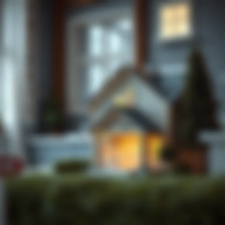 House and Mortgage Concept Illustration of a house with a mortgage concept