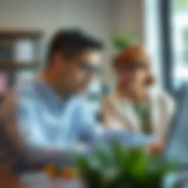 Seeking Professional Tax Advice Tax advisor consulting with a client